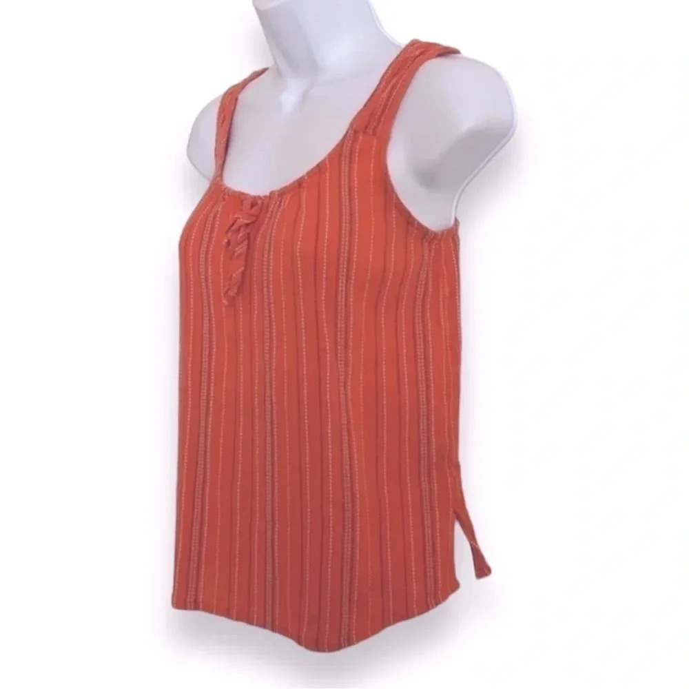 Prana Jardin Striped Boho Coral Tank Top Size XS‎ - Picture 3 of 8
